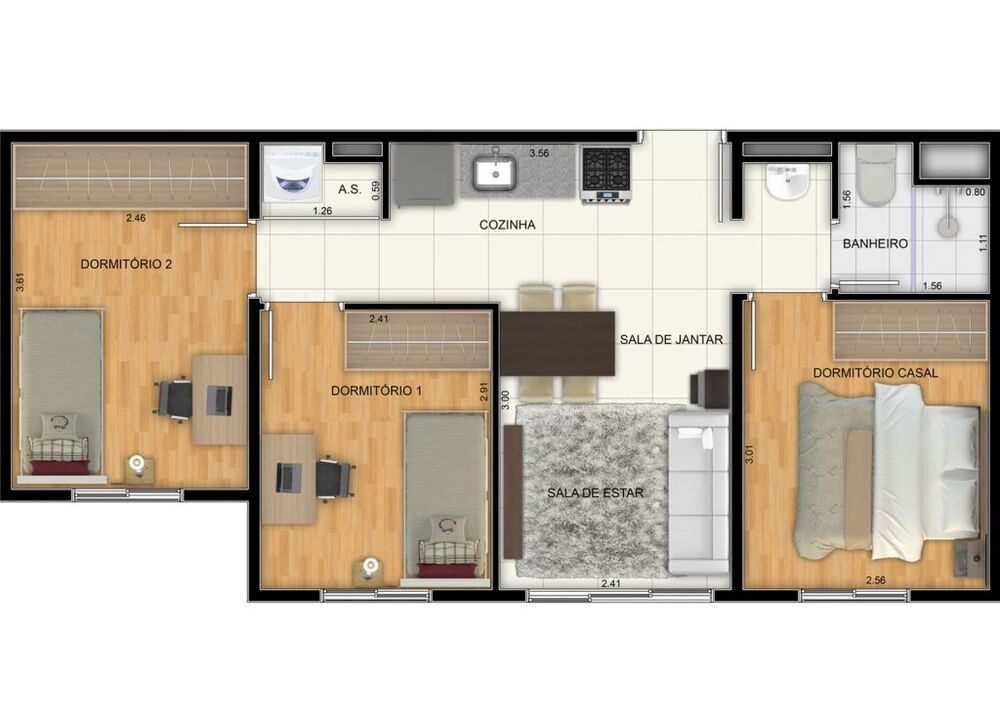 Apartamento, 1 quarto, 25 m² - Foto 4