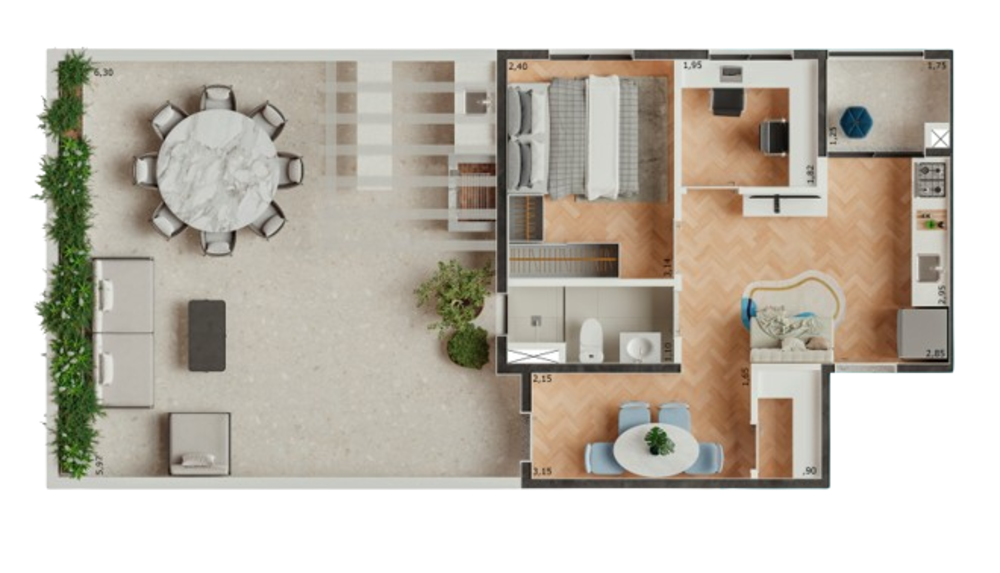 Apartamento, 1 quarto, 41 m² - Foto 8