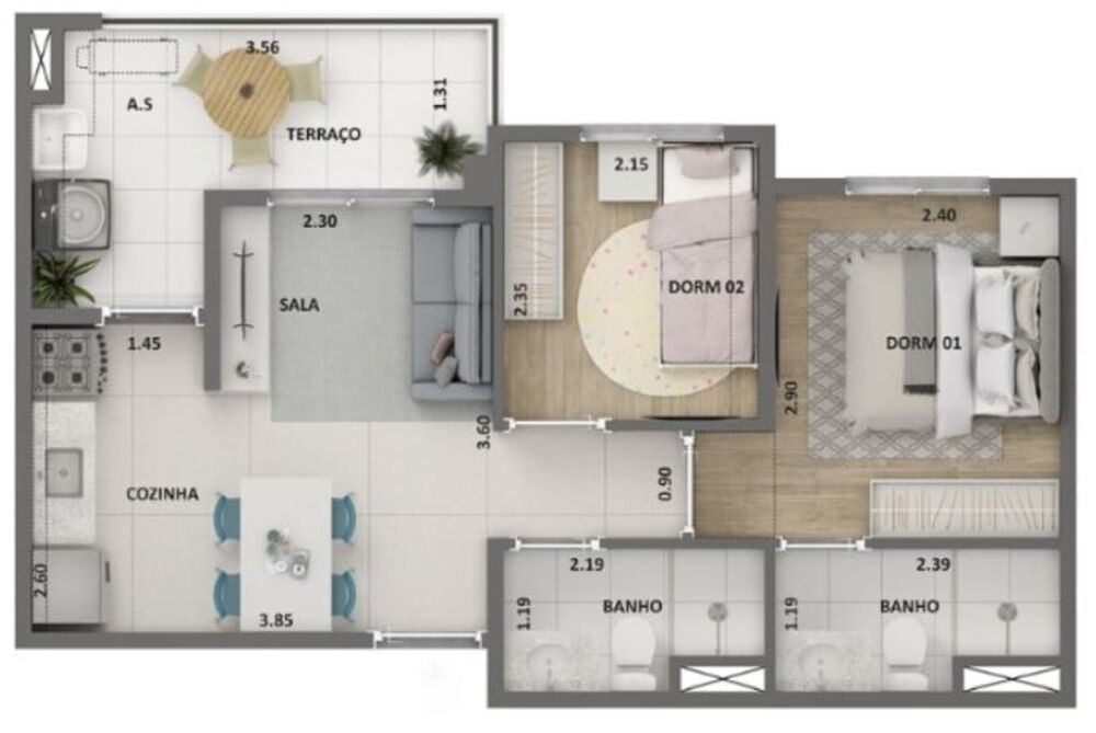 Apartamento, 1 quarto, 28 m² - Foto 4