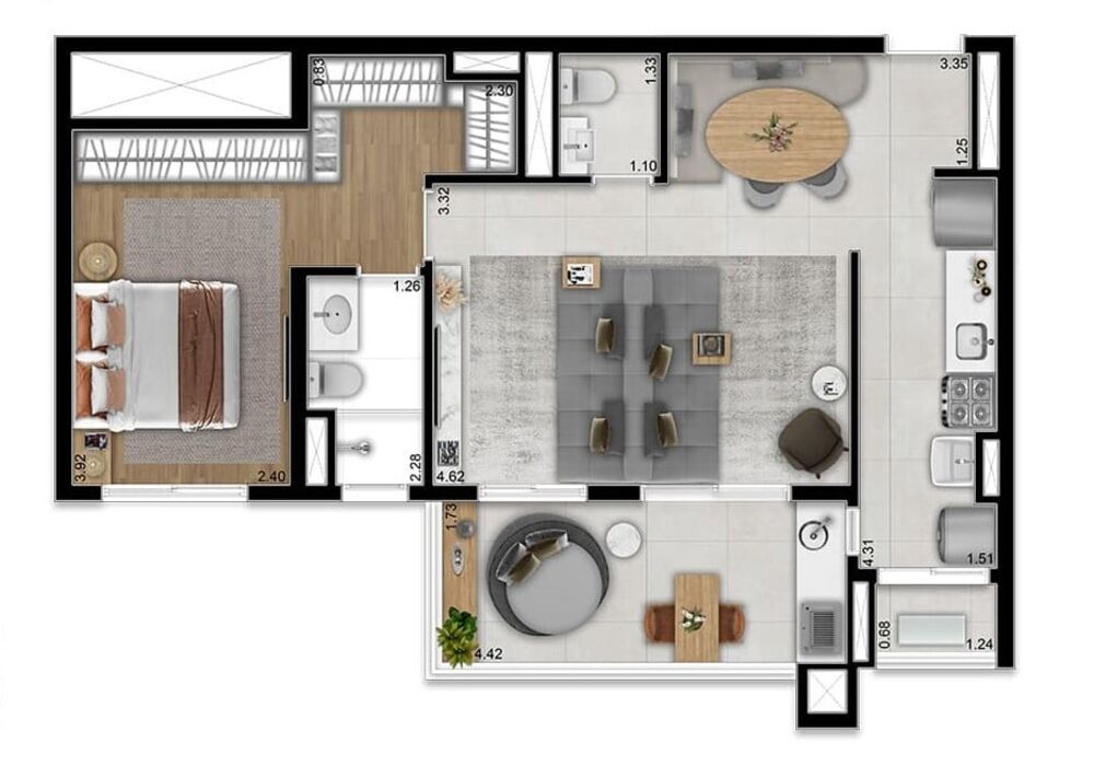 Apartamento, 2 quartos, 48 m² - Foto 8