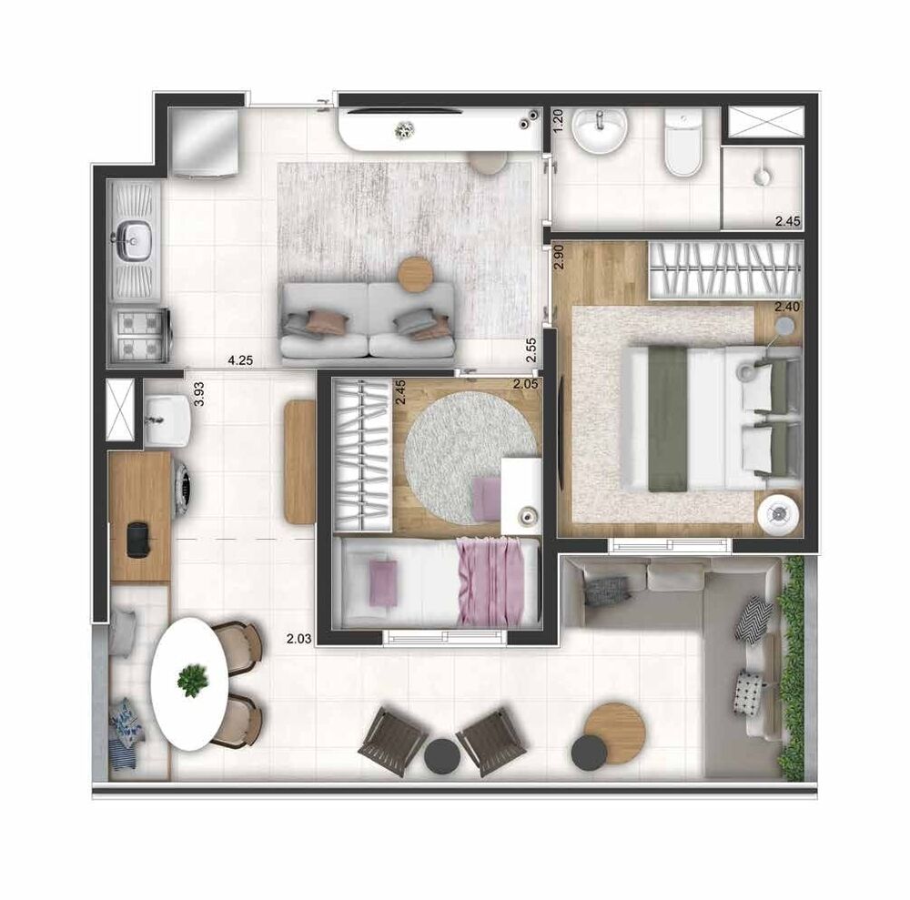 Apartamento, 2 quartos, 35 m² - Foto 23