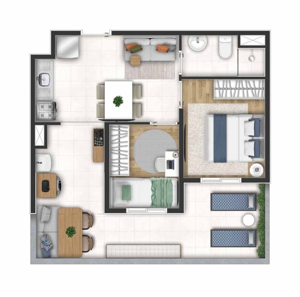 Apartamento, 2 quartos, 35 m² - Foto 21