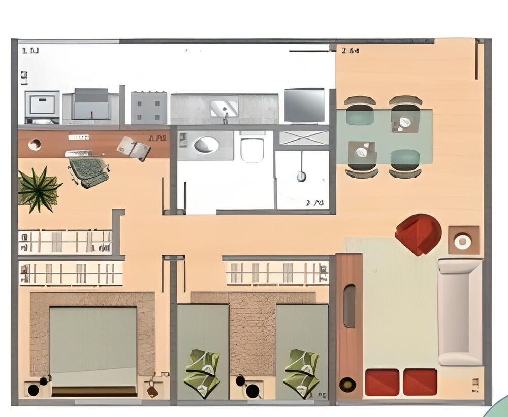 Apartamento, 3 quartos, 62 m² - Foto 4