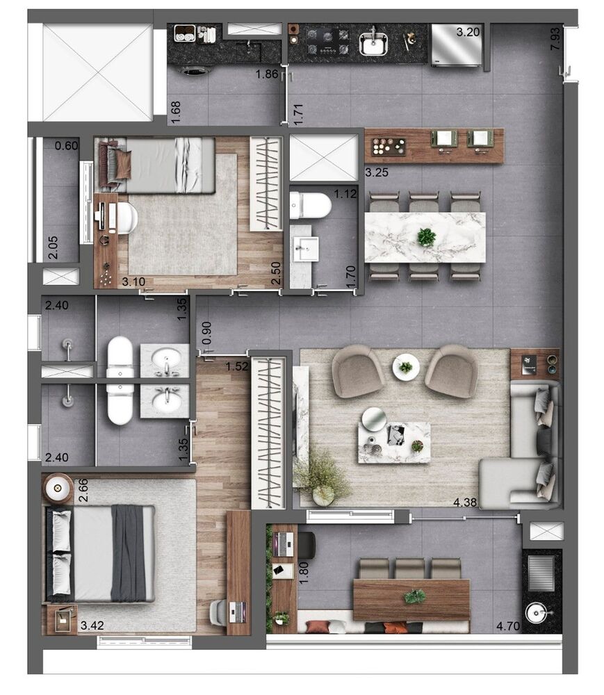 Apartamento, 3 quartos, 83 m² - Foto 8