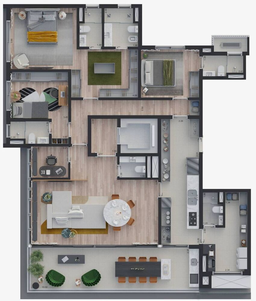 Cobertura, 3 quartos, 370 m² - Foto 8