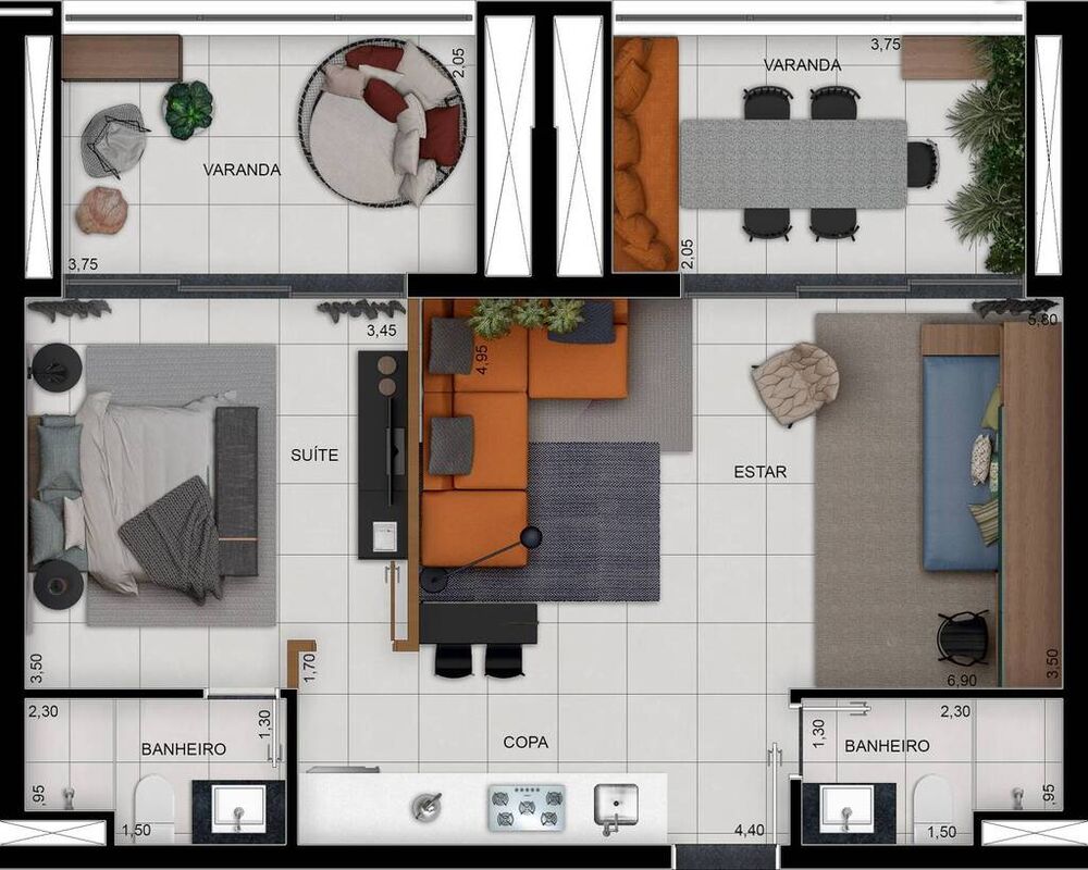 Apartamento à venda com 1 quarto, 35m² - Foto 21