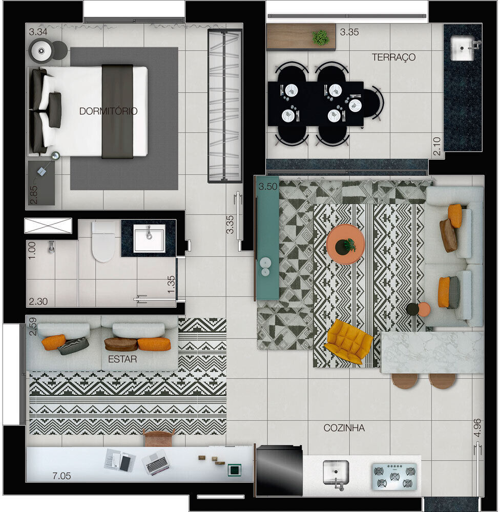 Apartamento à venda com 1 quarto, 35m² - Foto 20