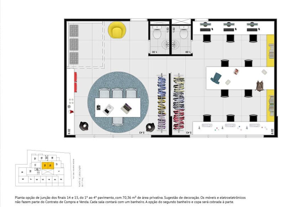 Sala-Conjunto, 51 m² - Foto 7