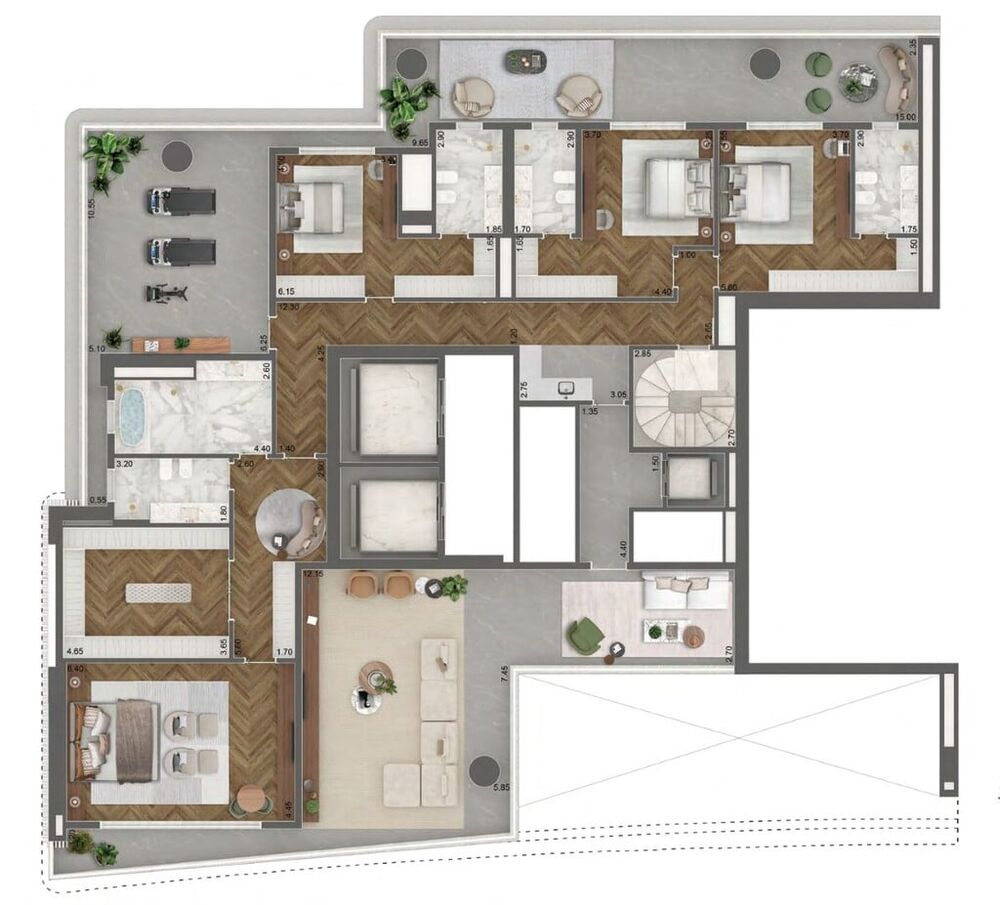 Apartamento à venda com 4 quartos, 811m² - Foto 16