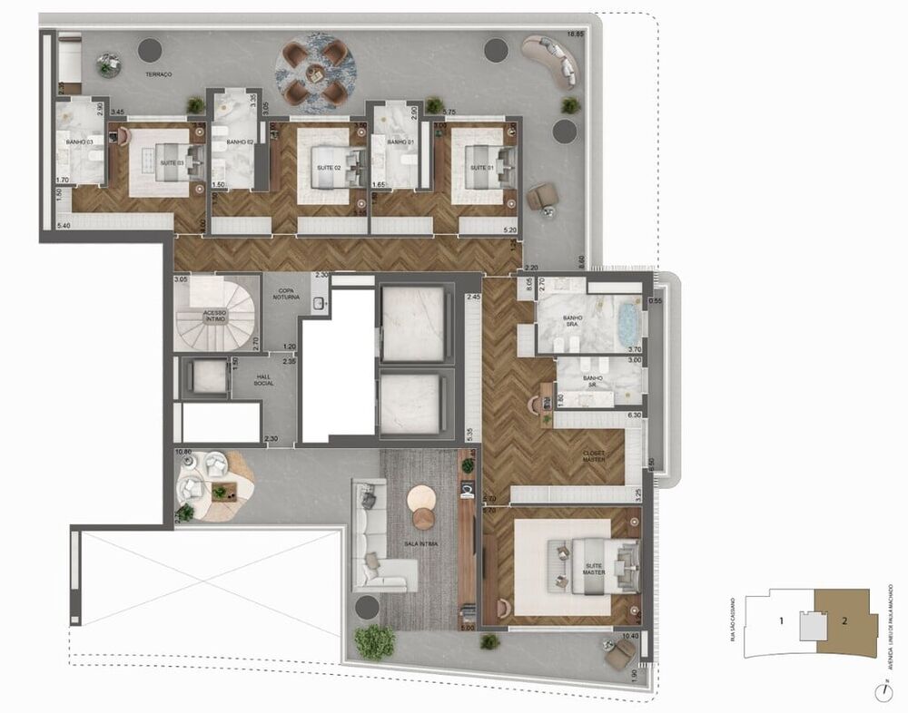 Apartamento à venda com 4 quartos, 811m² - Foto 14