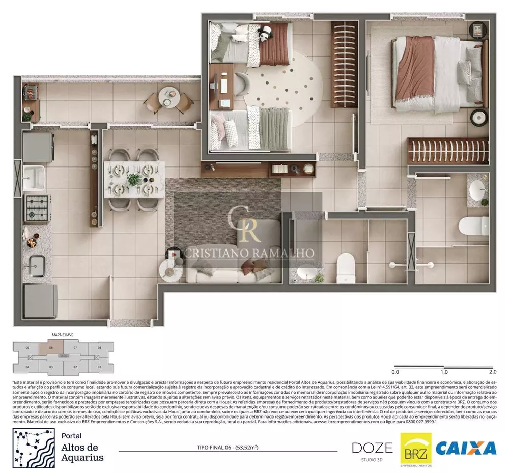 Apartamento, 2 quartos, 54 m² - Foto 16