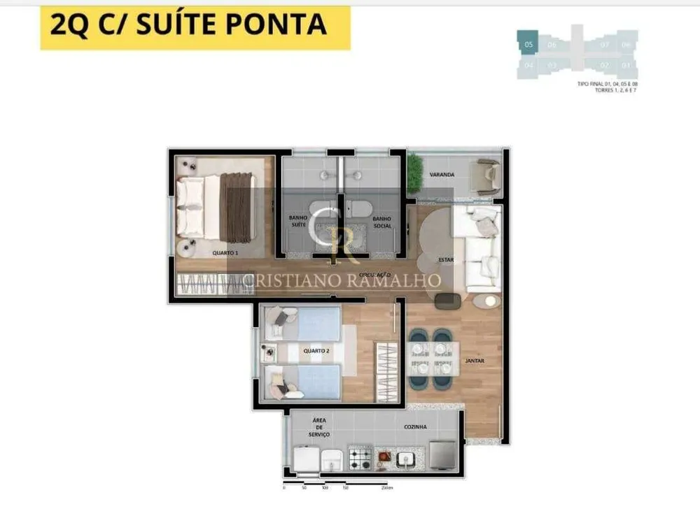 Apartamento, 2 quartos, 50 m² - Foto 18