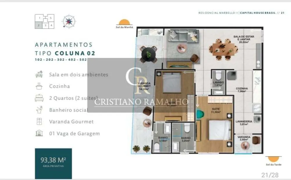 Apartamento, 2 quartos, 93 m² - Foto 15