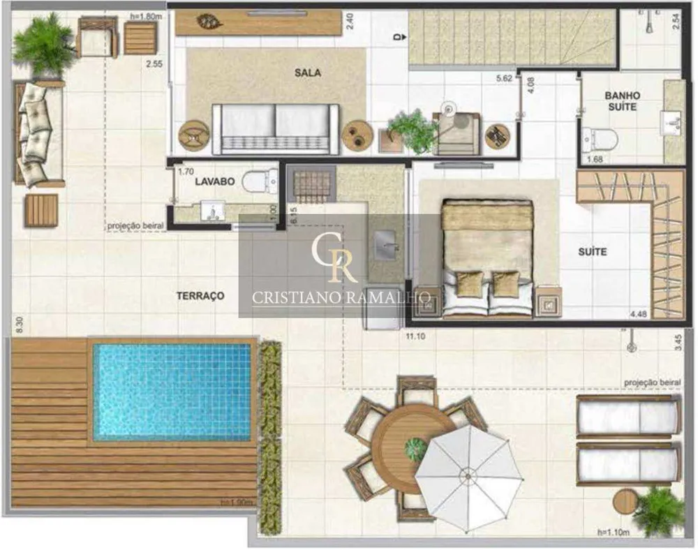 Cobertura, 2 quartos, 148 m² - Foto 21