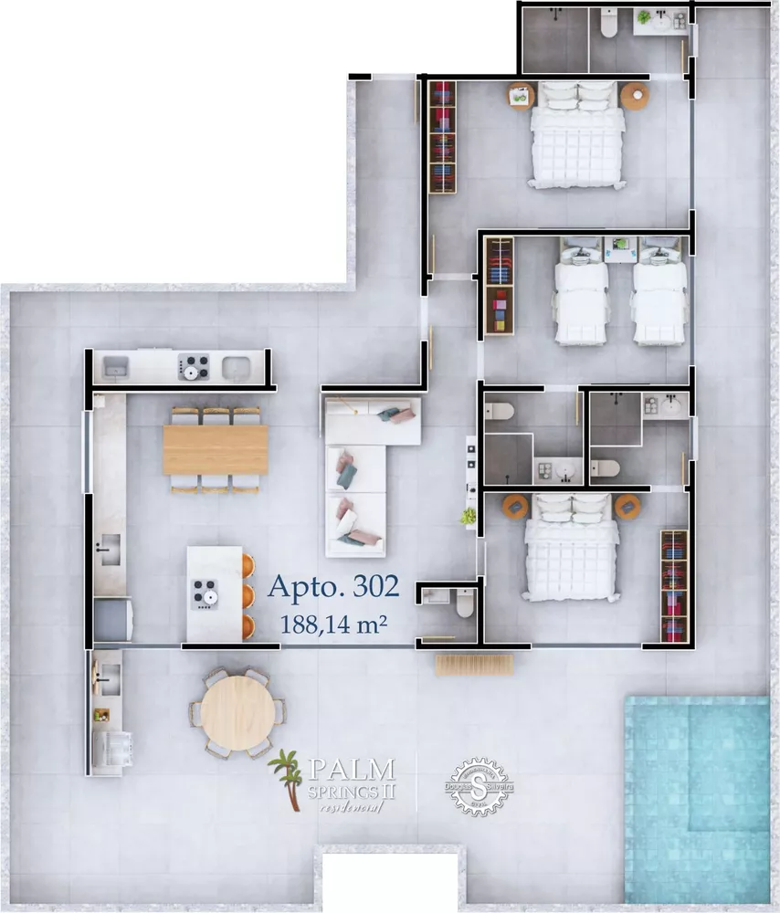 Cobertura, 3 quartos, 173 m² - Foto 23
