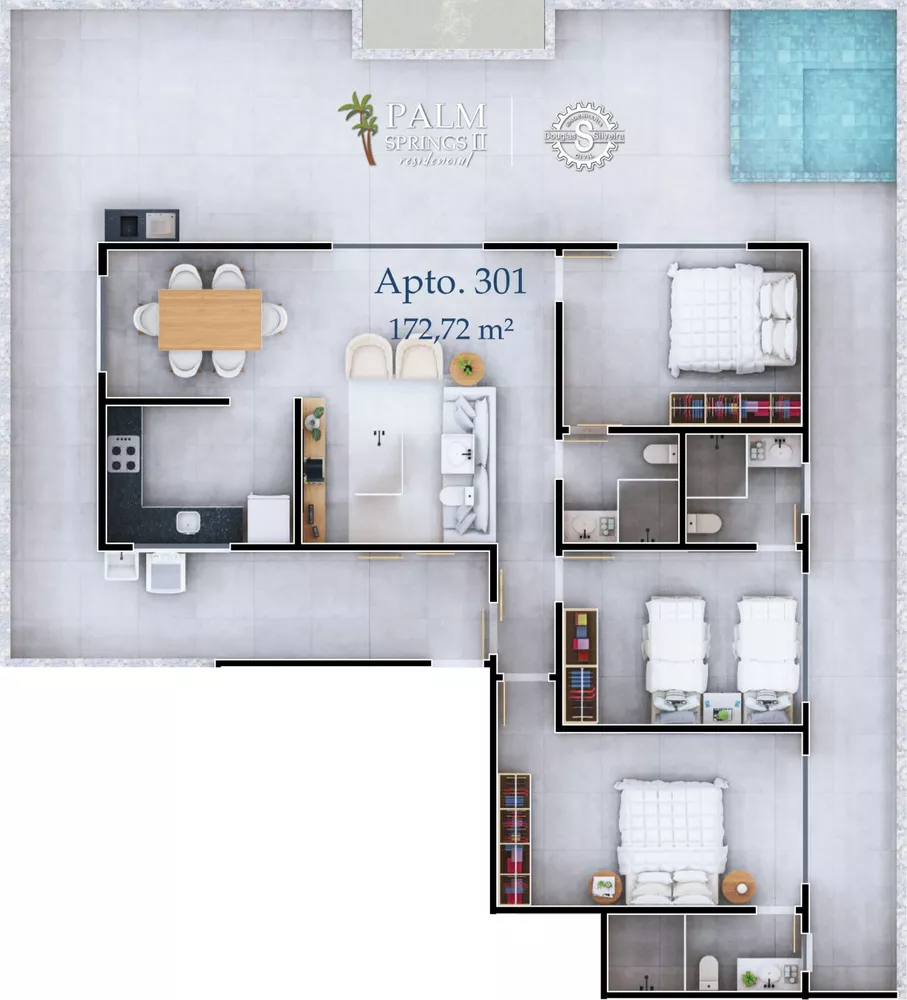 Cobertura, 3 quartos, 173 m² - Foto 22