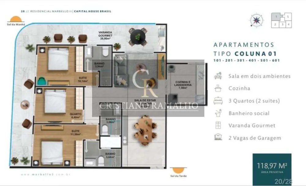 Apartamento, 3 quartos, 119 m² - Foto 15