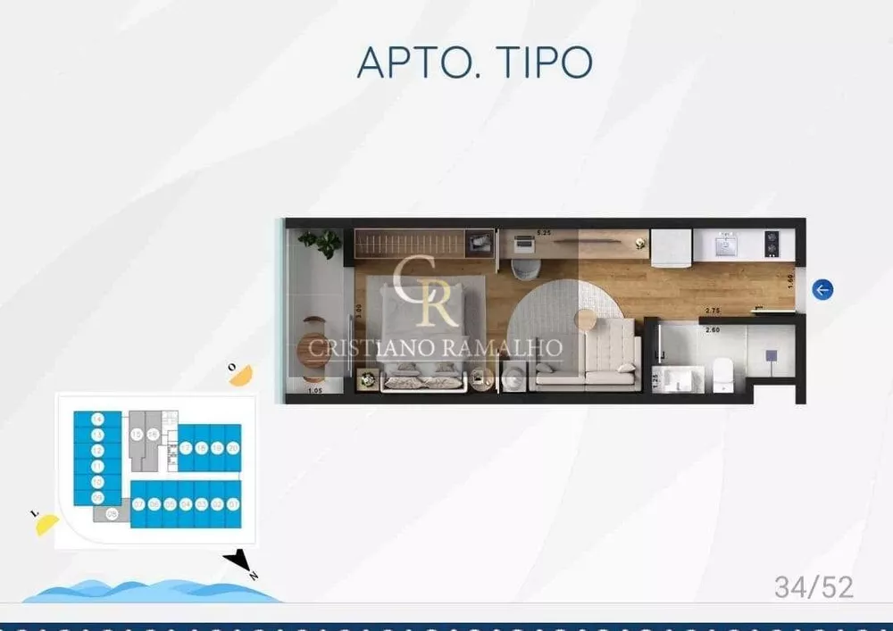 Flat/Apart Hotel, 1 quarto, 31 m² - Foto 21