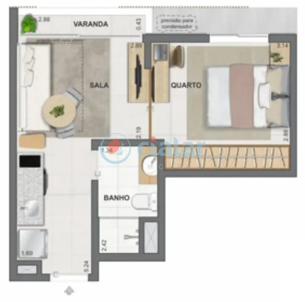 Cobertura, 1 quarto, 70 m² - Foto 24