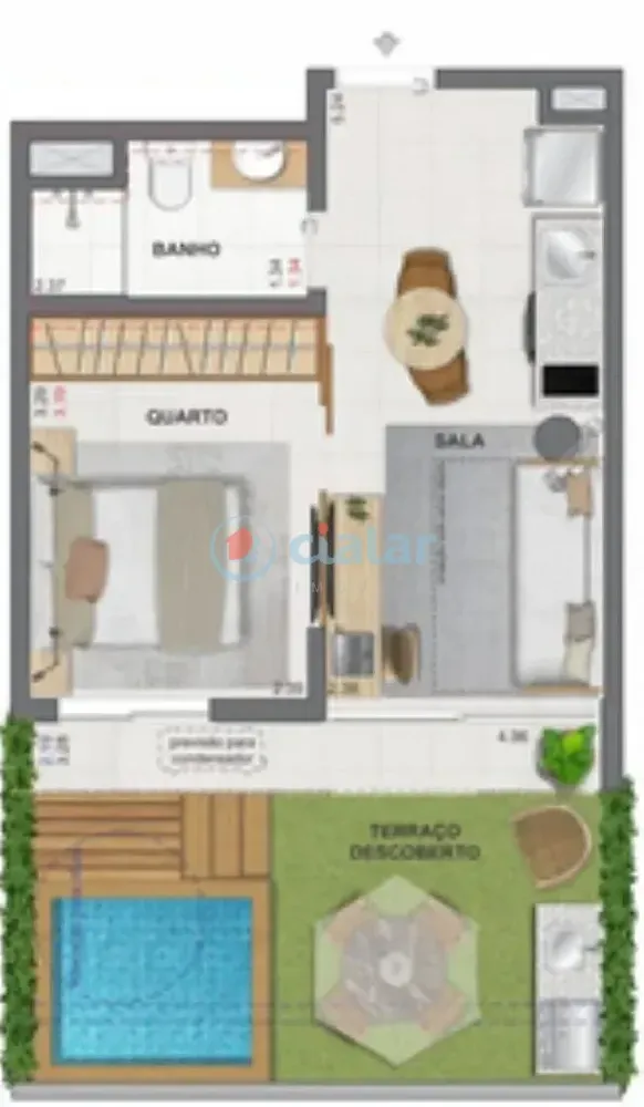 Cobertura, 1 quarto, 70 m² - Foto 26