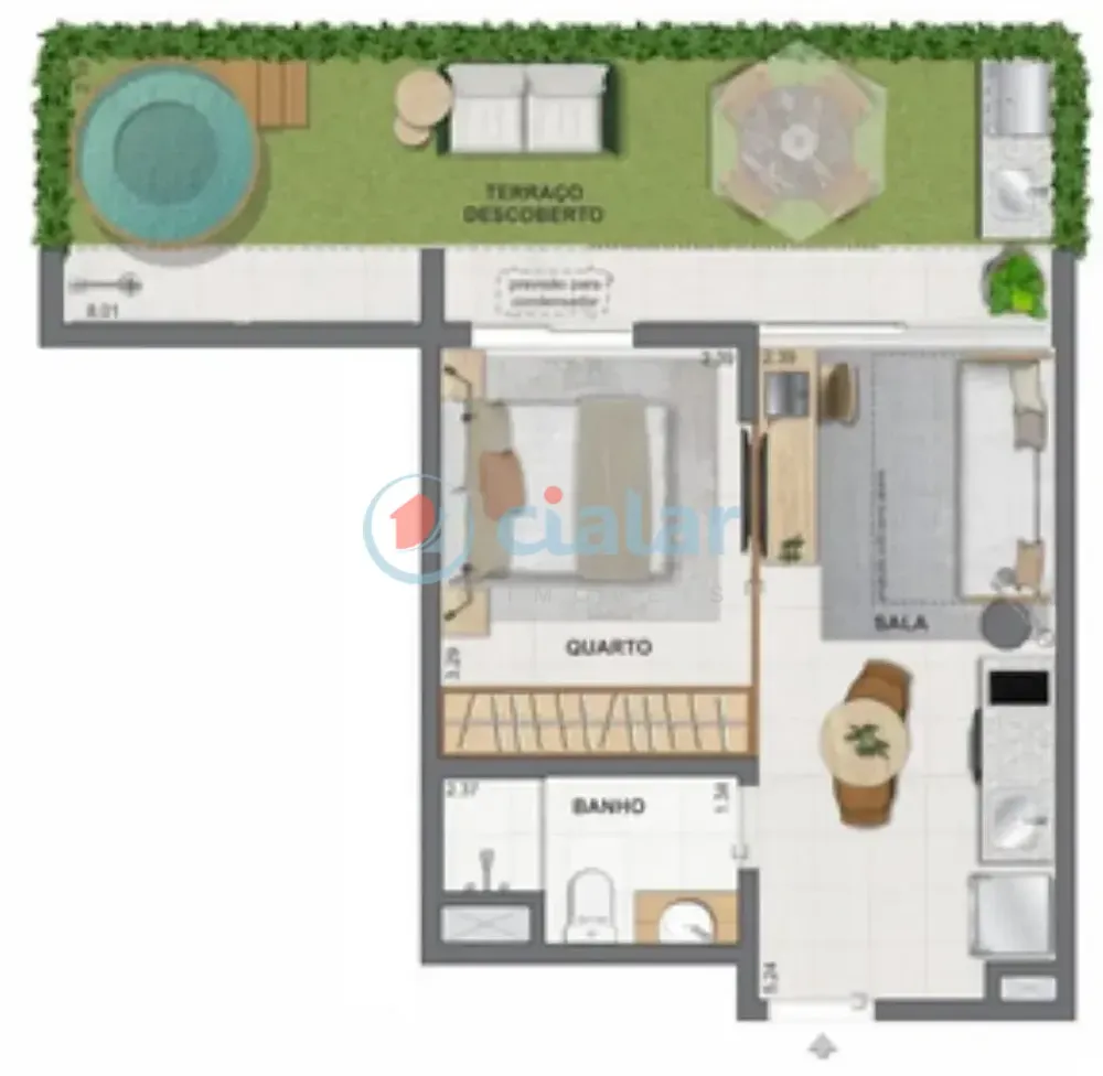 Cobertura, 1 quarto, 70 m² - Foto 27
