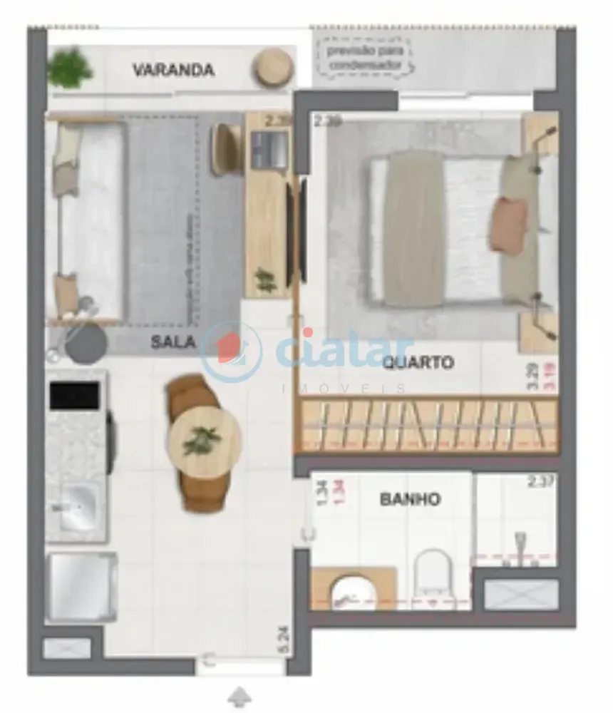 Cobertura, 1 quarto, 70 m² - Foto 23