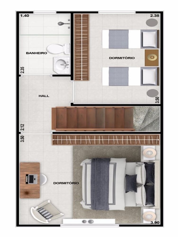 Casa, 2 quartos, 60 m² - Foto 8