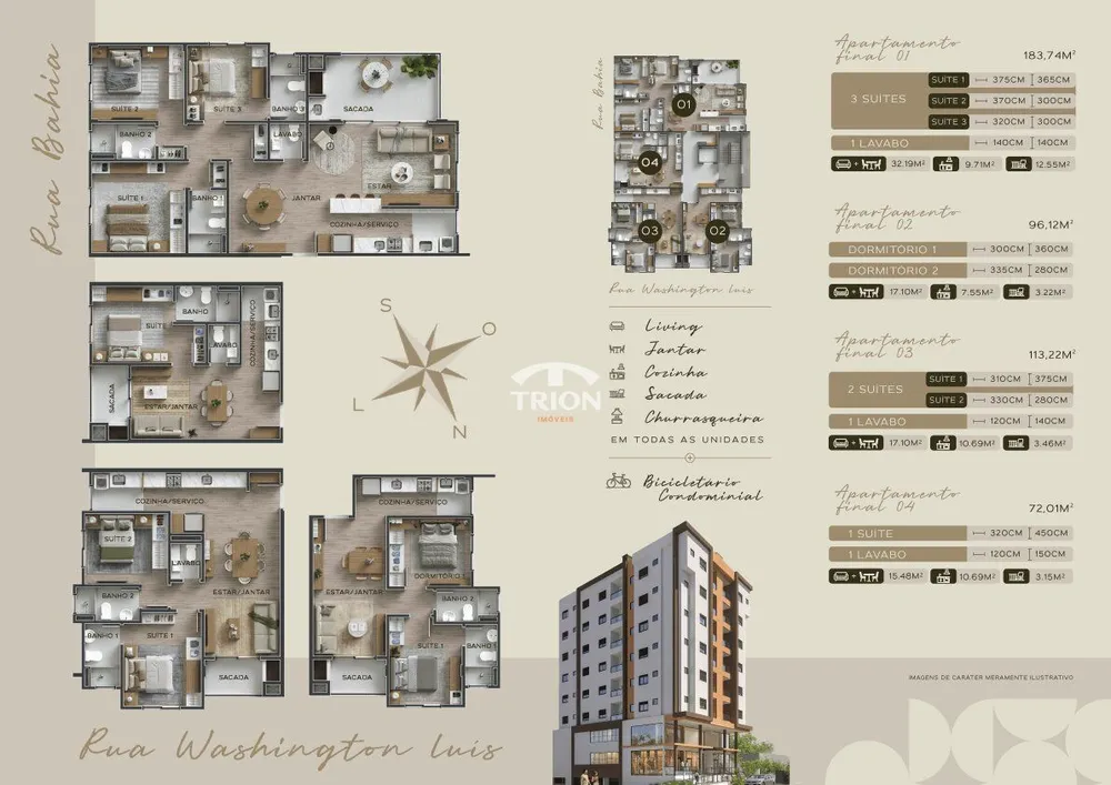 Apartamento, 3 quartos, 121 m² - Foto 2