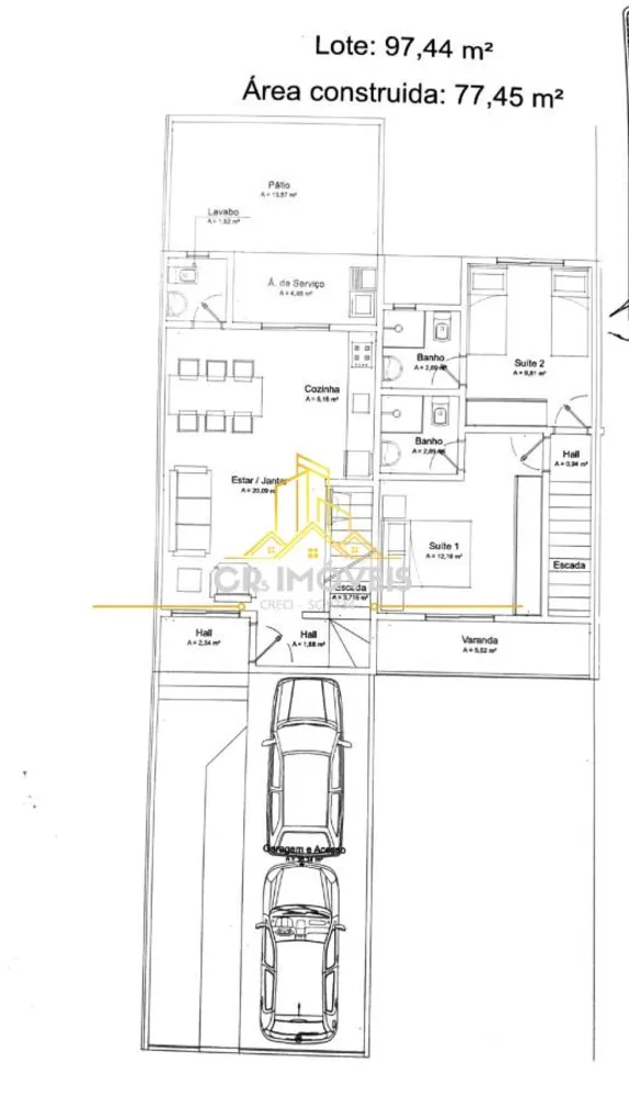 Sobrado, 2 quartos, 77 m² - Foto 20