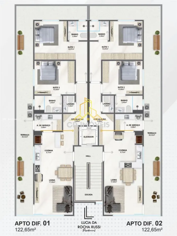 Apartamento, 2 quartos, 122 m² - Foto 19