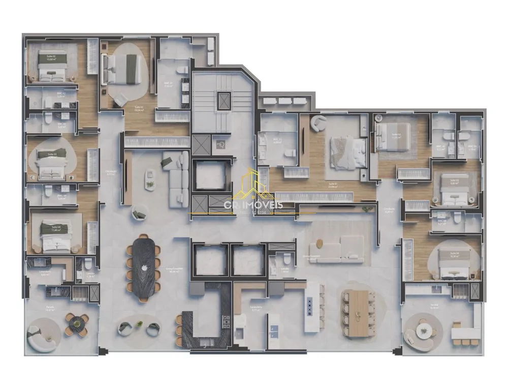 Apartamento, 4 quartos, 174 m² - Foto 8