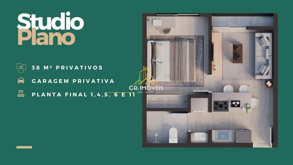 Flat/Apart Hotel, 1 quarto, 38 m² - Foto 19