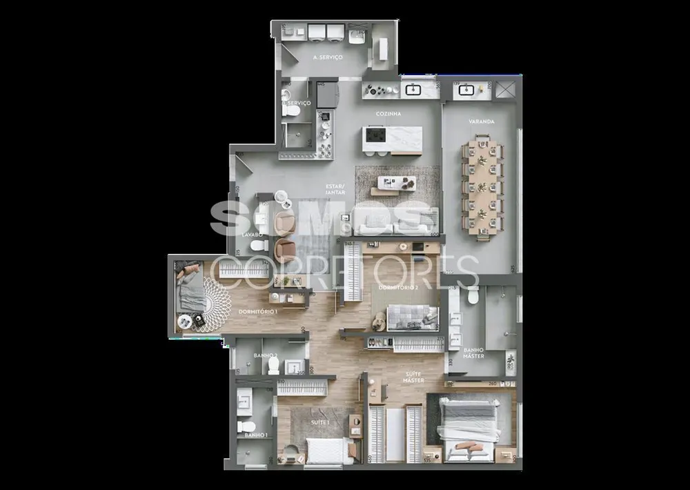 Apartamento, 3 quartos, 161 m² - Foto 19