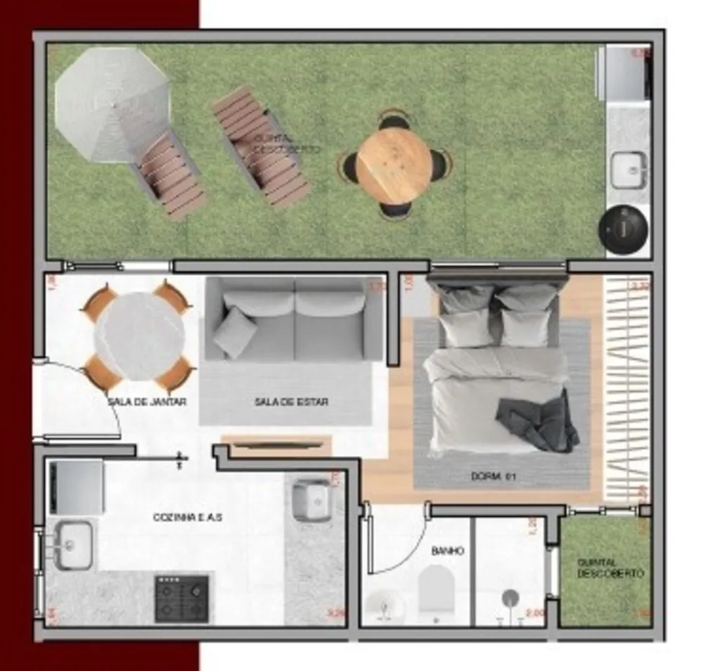 Apartamento, 2 quartos, 40 m² - Foto 12