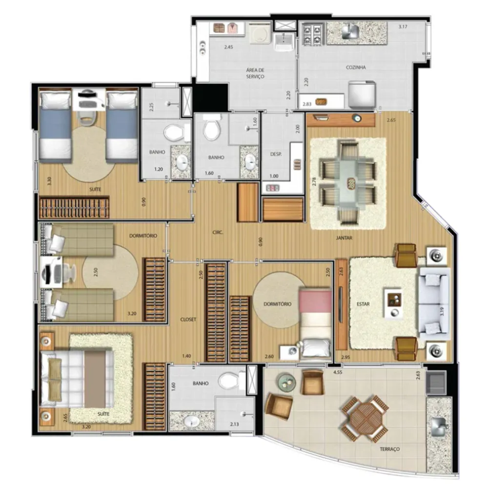 Apartamento, 4 quartos, 108 m² - Foto 12