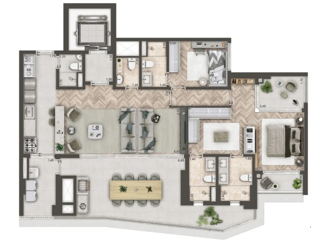 Apartamento, 2 quartos, 101 m² - Foto 8