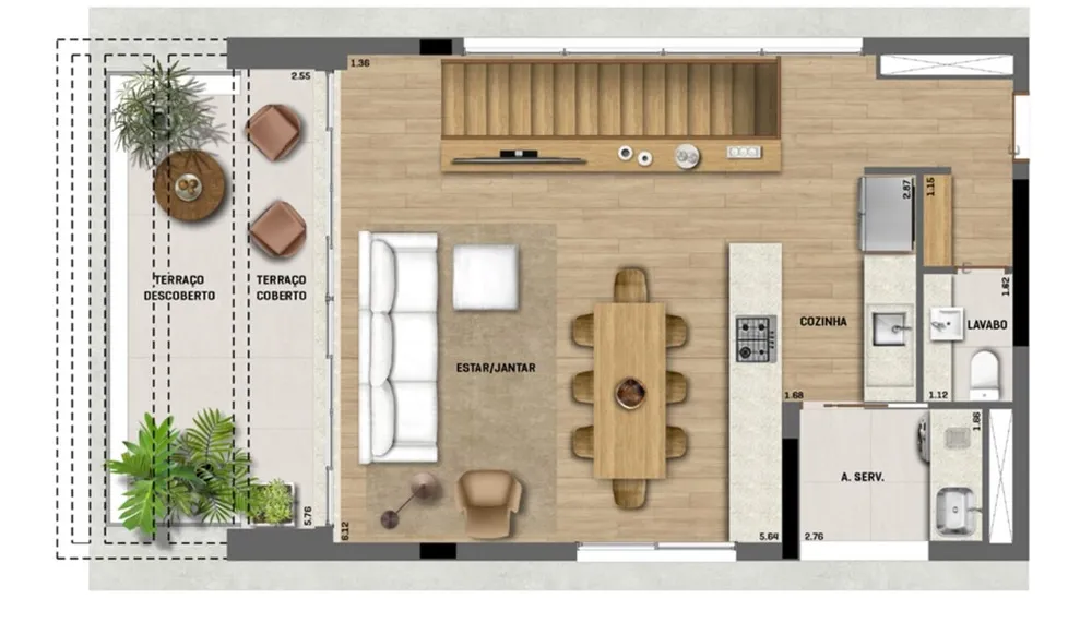 Apartamento, 2 quartos, 199 m² - Foto 4