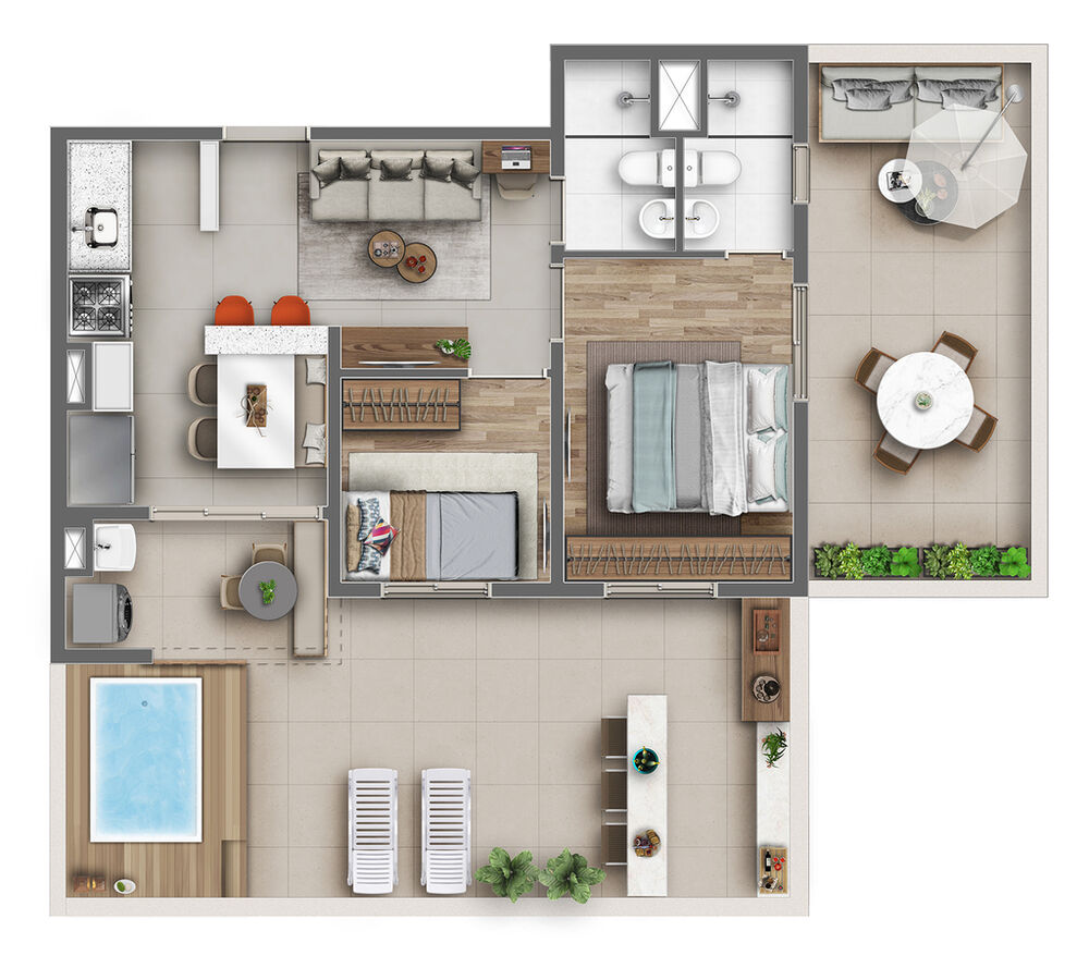 Apartamento à venda com 1 quarto, 27m² - Foto 48