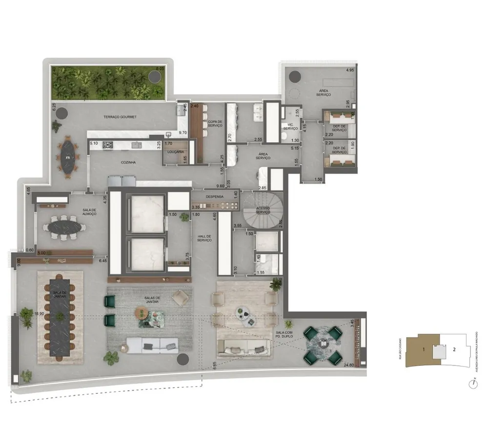 Apartamento, 4 quartos, 717 m² - Foto 8