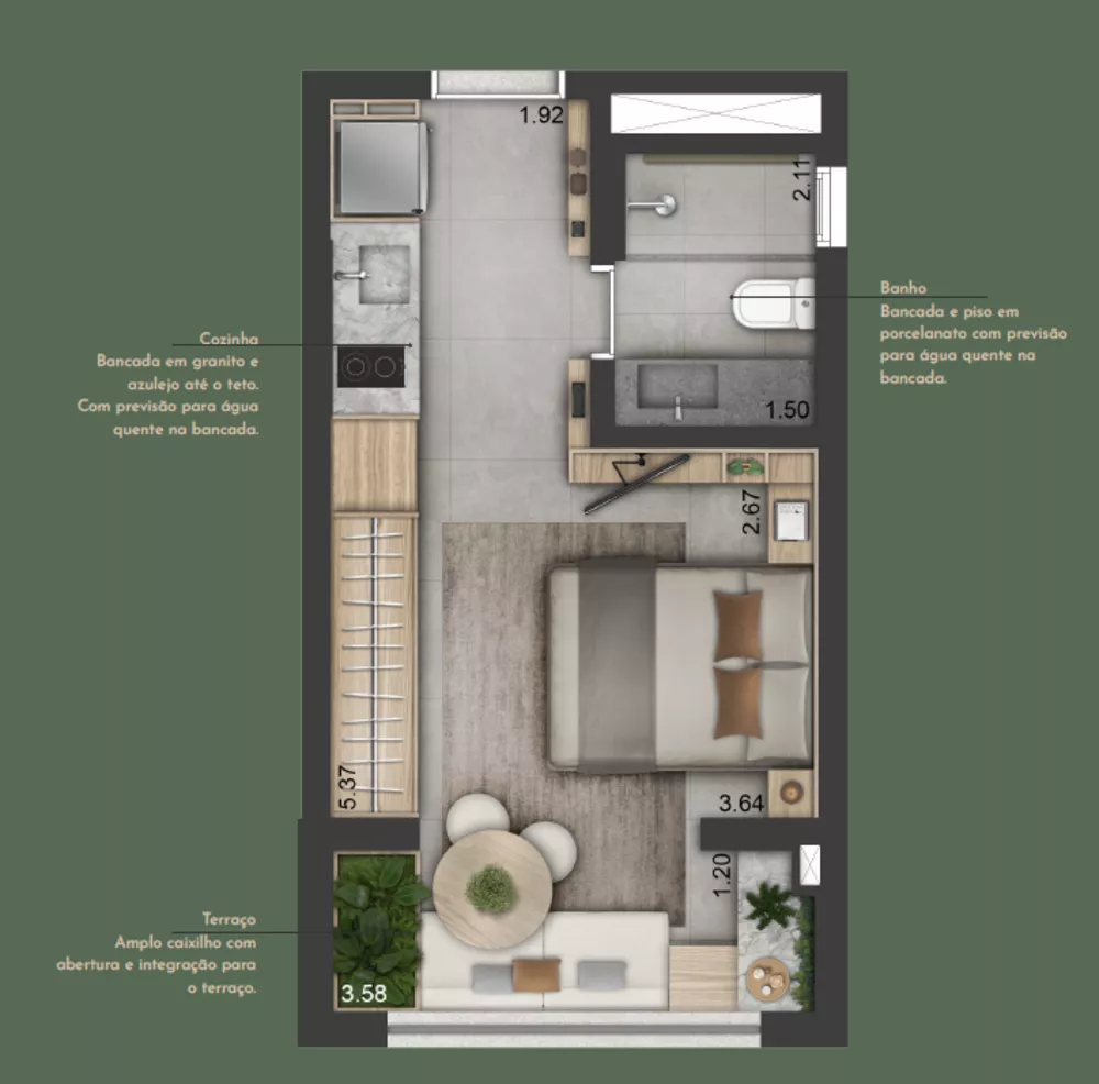 Apartamento, 1 quarto, 30 m² - Foto 1