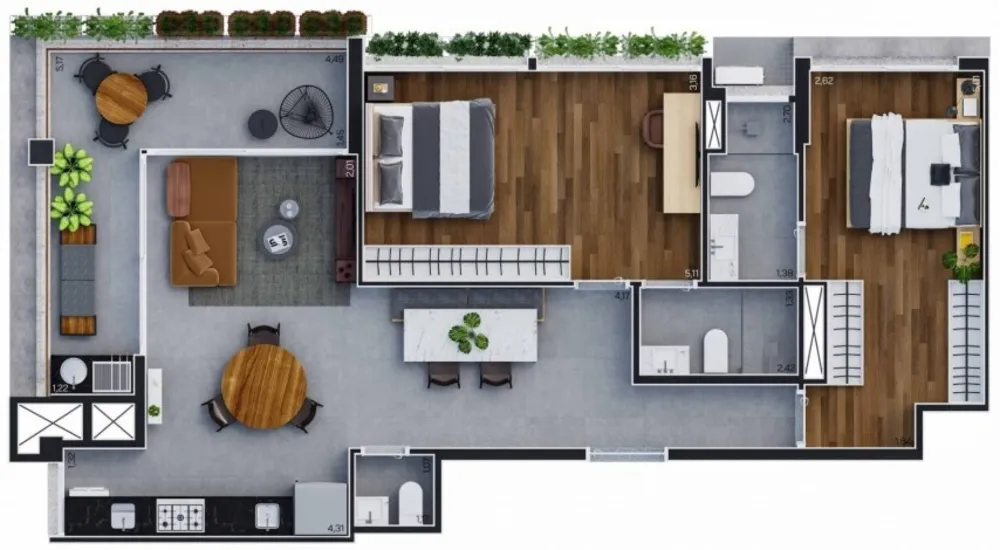 Apartamento, 1 quarto, 35 m² - Foto 40