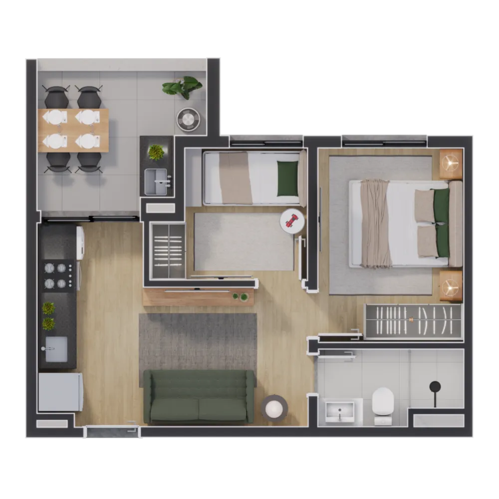 Apartamento, 2 quartos, 31 m² - Foto 12