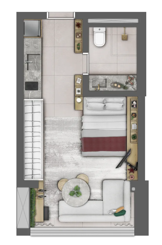 Apartamento, 1 quarto, 26 m² - Foto 6