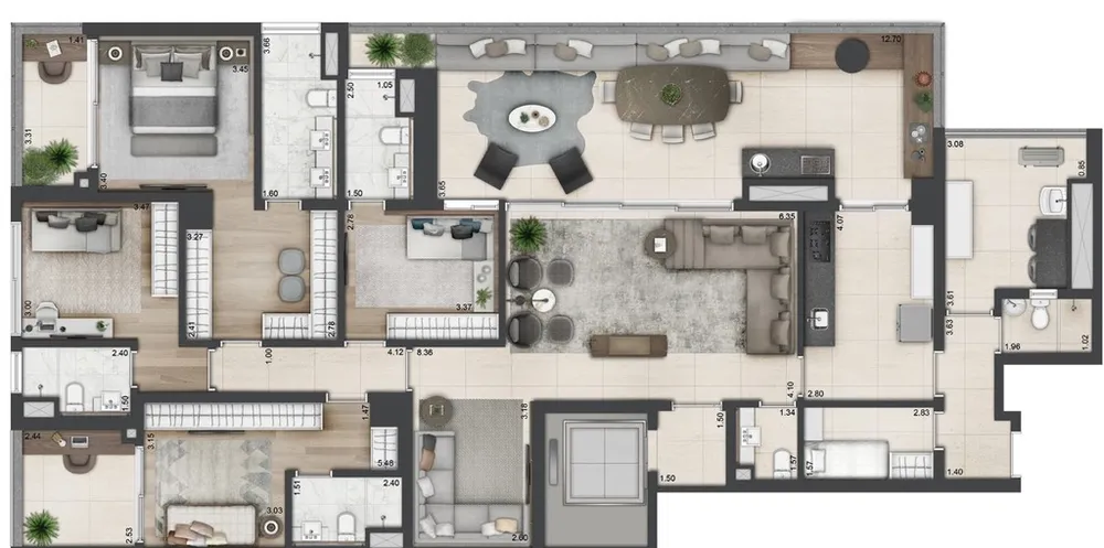 Apartamento, 2 quartos, 166 m² - Foto 9