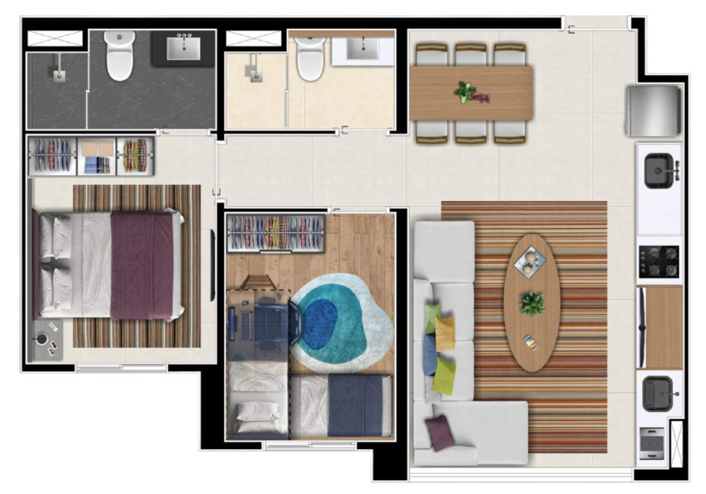 Apartamento, 2 quartos, 42 m² - Foto 19