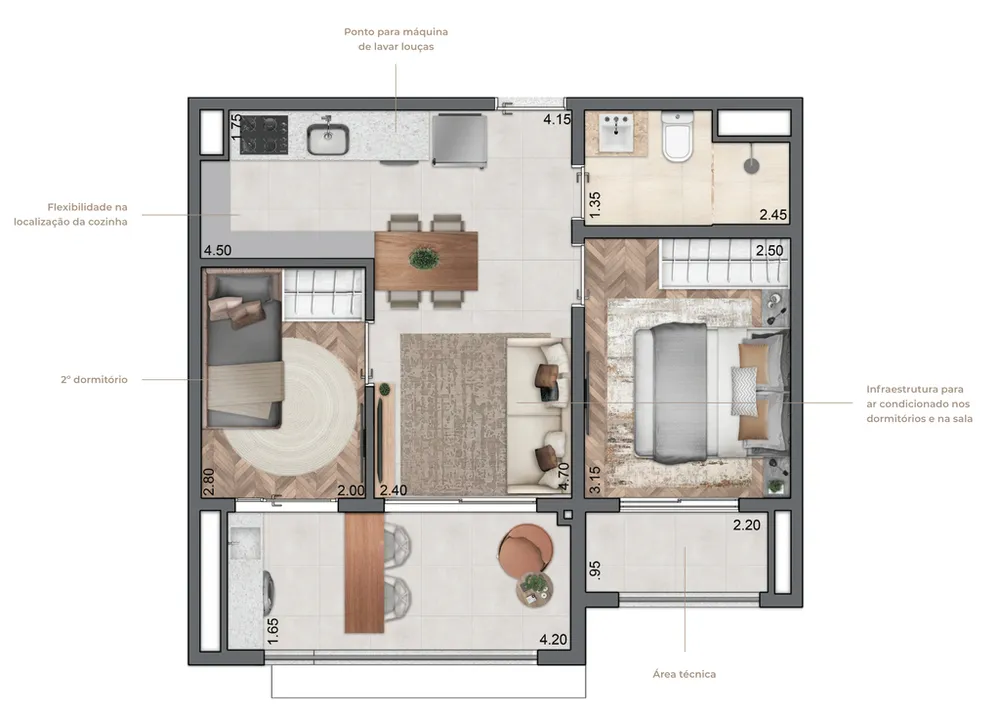 Apartamento, 2 quartos, 66 m² - Foto 22