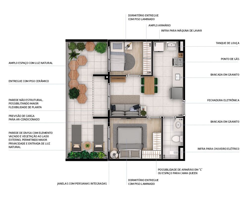 Apartamento à venda com 2 quartos, 36m² - Foto 17