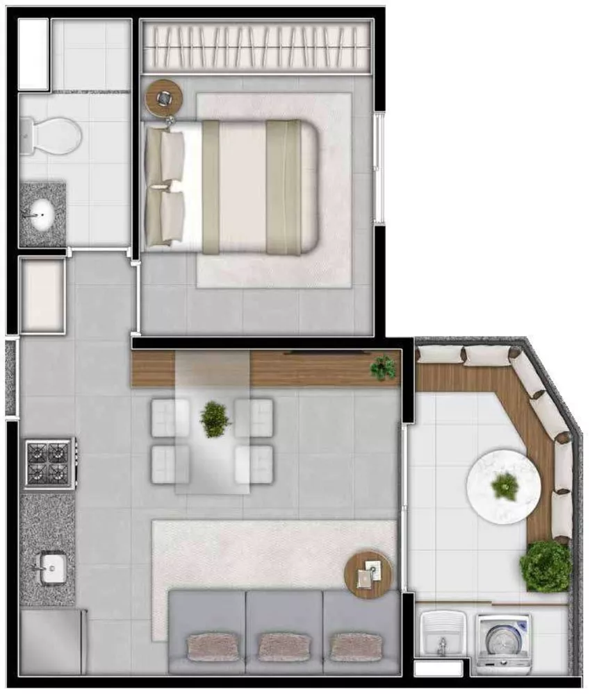 Apartamento, 1 quarto, 27 m² - Foto 2