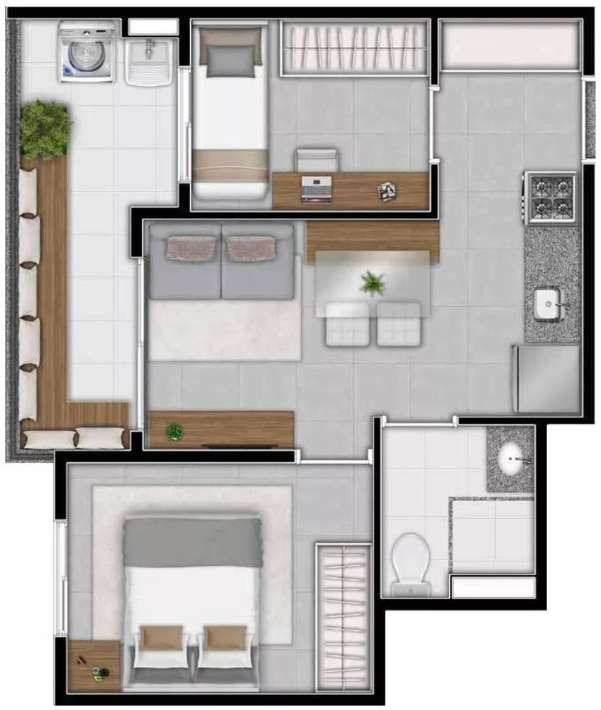 Apartamento, 1 quarto, 27 m² - Foto 11