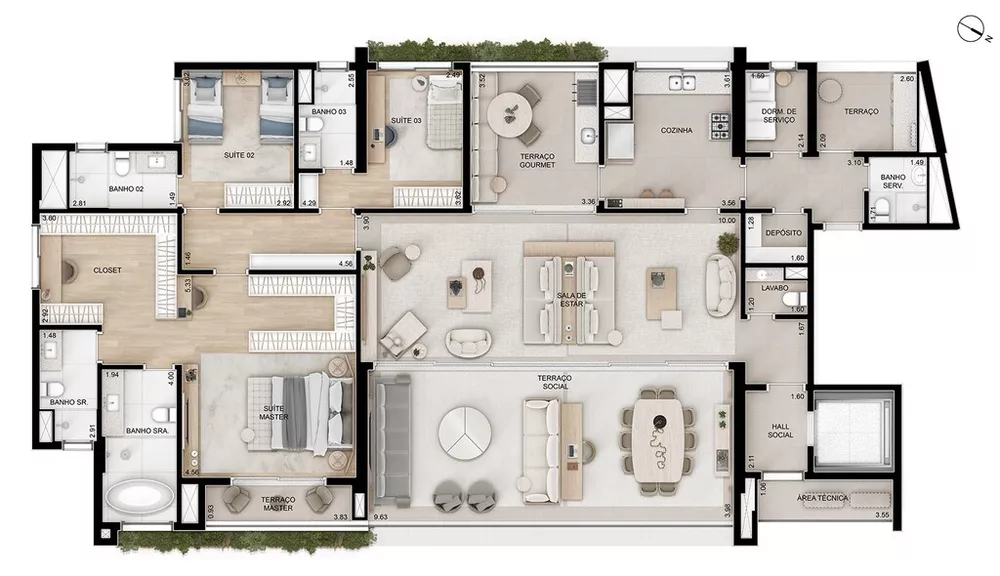 Apartamento, 4 quartos, 262 m² - Foto 19